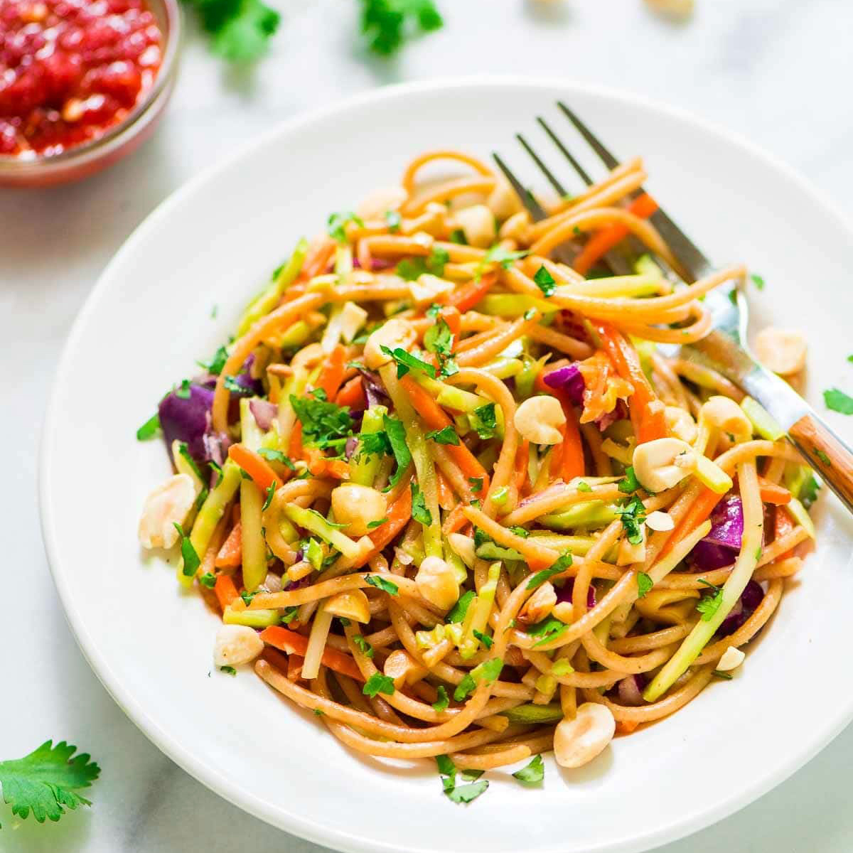 Cashew Chicken Soba Salad